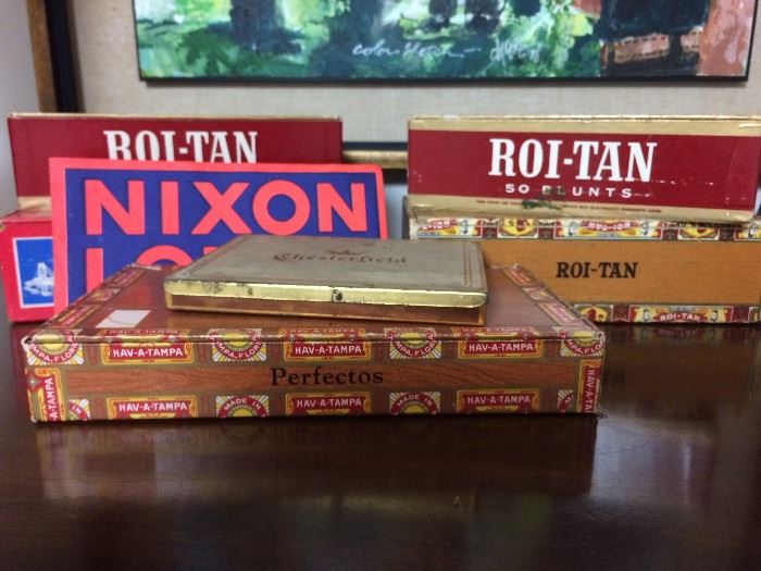 Cigar boxes, Nixon-Lodge bumper sticker