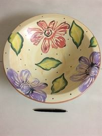 Large Italian pottery bowl