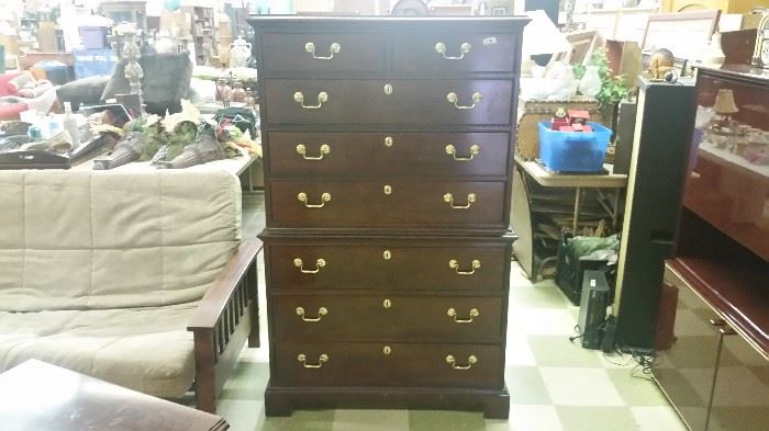 The bedroom set is Thomasville mahogany collection