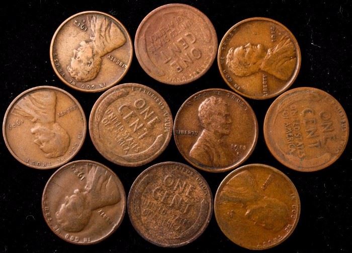 Lot 378 - Coin 5 Key Date Lincoln Cent Collection