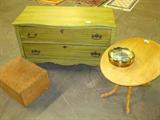 Two-Drawer Chest, Box, and Side Table