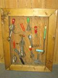 Uniquely Framed Kitchen Utensils
