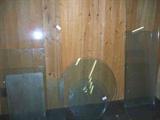 Glass - could be used for table tops, etc.