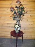 Artificial Plant in Vase, plus small table