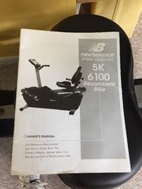 New Balance 5K 6100 Recumbent Bike