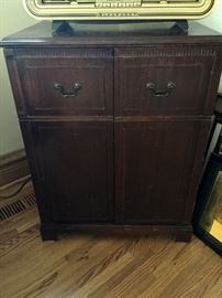 antique record cabinet
