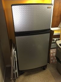 Gladiator Garageworks Convertible Graphite Freezer  - bottom compartment is a freezer.  Top compartment can be a freezer or a refrigerator.