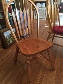 Six Windsor chairs go with the table. 