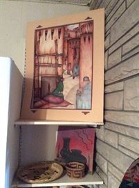 Indian artwork and baskets