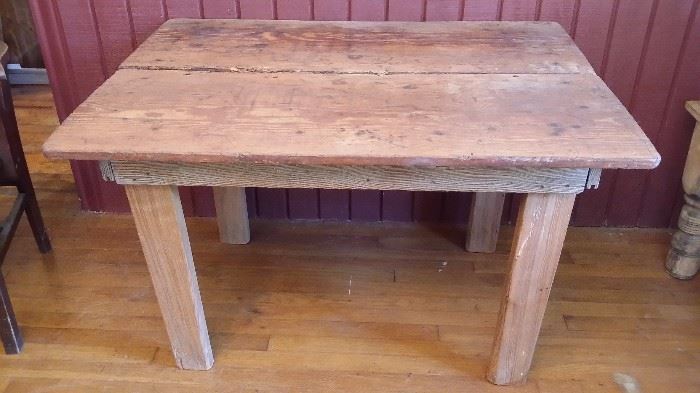 Handmade pine table