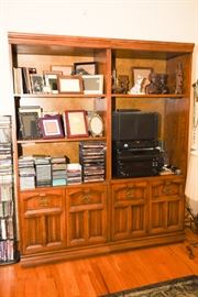 Two Piece Hardwood Bookcases
