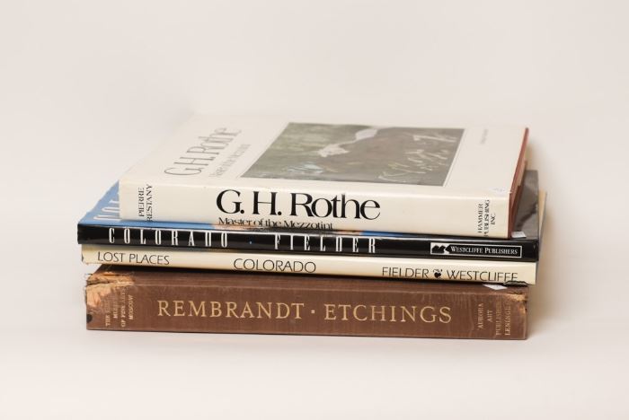 Rembrandt EtchingsTable Book And Colorado Books