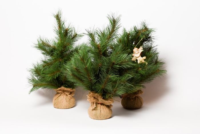 Artificial Tabletop Pine trees