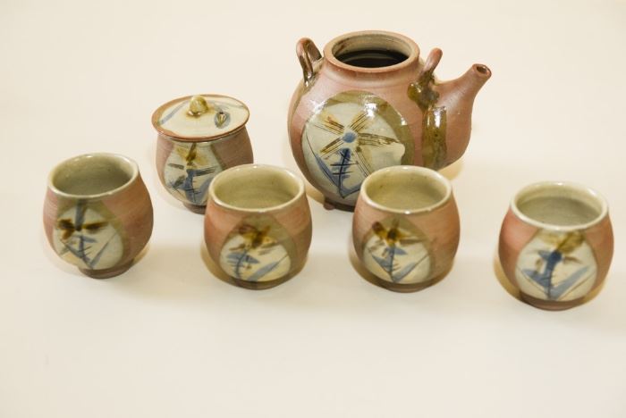 Stoneware Tea Pot Set