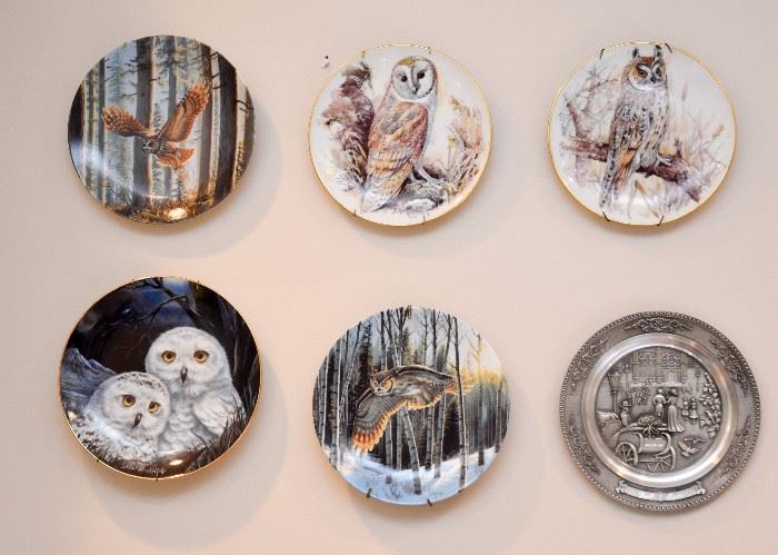 Collectible Owl Plates