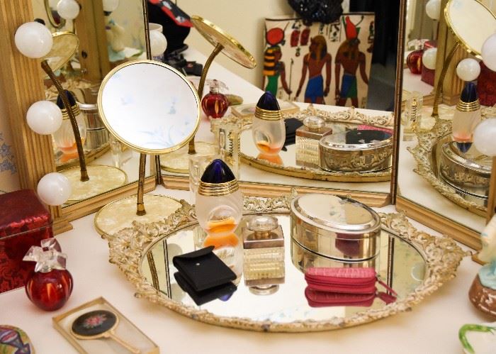 Vanity Items, Makeup Mirrors, Trinket Boxes, Perfume Bottles
