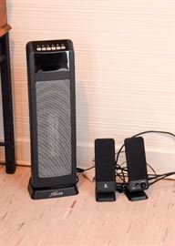 Space Heater, Logitech Computer Speakers