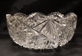 Brilliant cut glass bowl