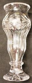 Cut glass vase
