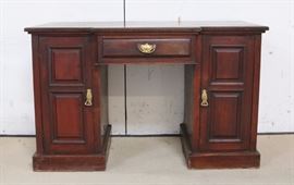 Mahogany kneehole writing desk