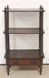 Victorian spool carved pastry stand