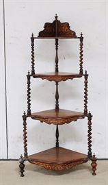 Victorian corner what not shelf