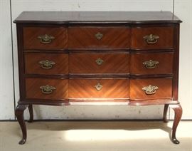 French satinwood 3 drawer chest