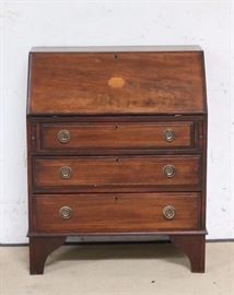 English inlaid George III desk