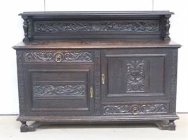 William & Mary carved server