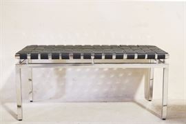 #8060 Leather Weaved Bench by Butler Specialty