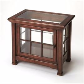 #8010 Hendrick Chair side curio by Butler Specialty