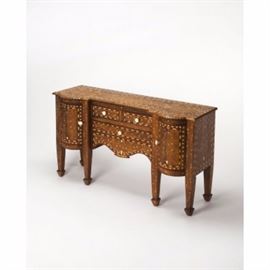 #8016 Chevrier console chest- bone inlay by Butler Specialty