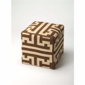 #8022 Labyrinth Pouffe by Butler Specialty