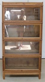 Hale 4 stack oak bookcase