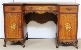 French inlaid dressing vanity