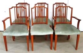 Hepplewhite set of dining chairs