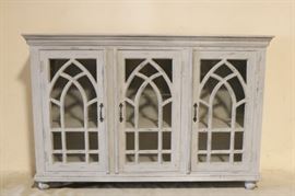 Arched fretwork cabinet