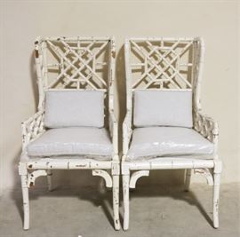 Bamboo accent chairs