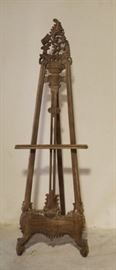 Carved wooden easel