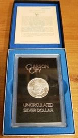Uncirculated Carson City dollars