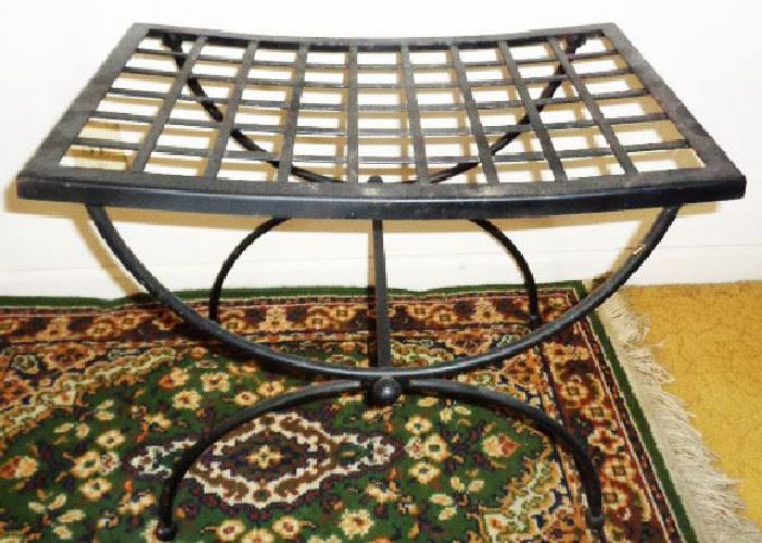 Vintage Iron Lattice Table