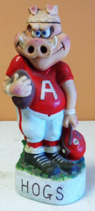 1972 Arkansas Razorback Football Decanter