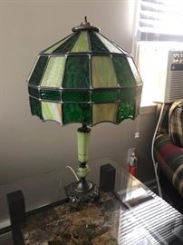 Tiffany & Co. Style Green Table Lamp - $195