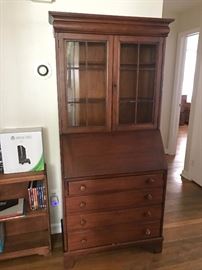 4 Drawer, 2 Opening Door Cabinet - $295, Small Wood Shelf - $95