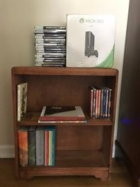 Small Wood Shelf - $95, Xbox w/ Games - $150