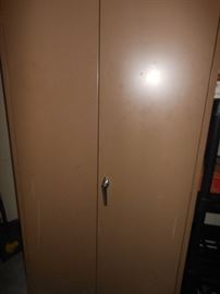 Metal heavy duty utility cabinet