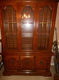 Matching lighted china hutch