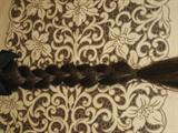 this is a brade made from human hair,
