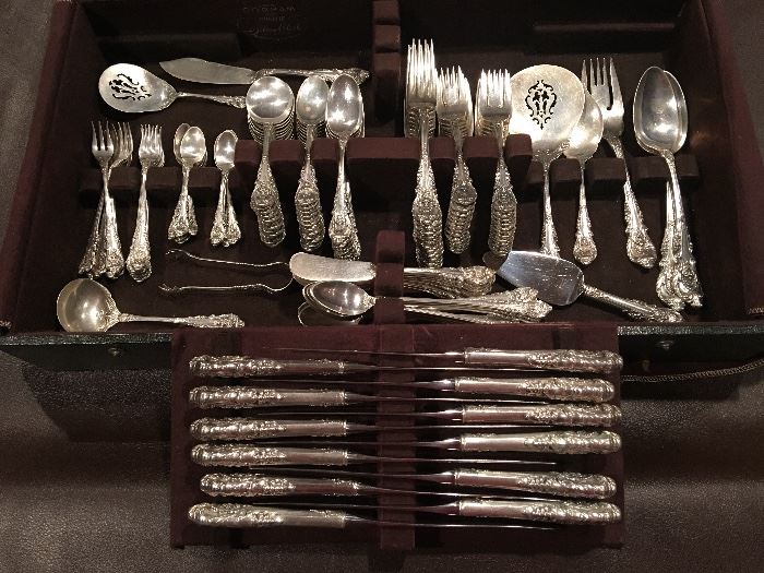 Sir Christopher silver flatware. 138 pieces