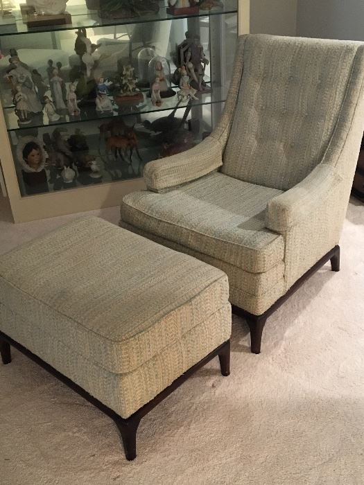 Comfortable Chair with matching Ottoman